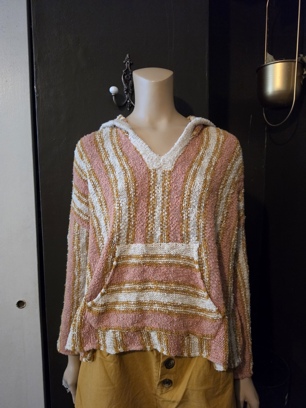 Rip Curl Namotu Stripe Beach Poncho Hoodie S